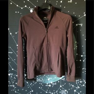 Adidas Brown/Purple Zip Up Jacket Size M